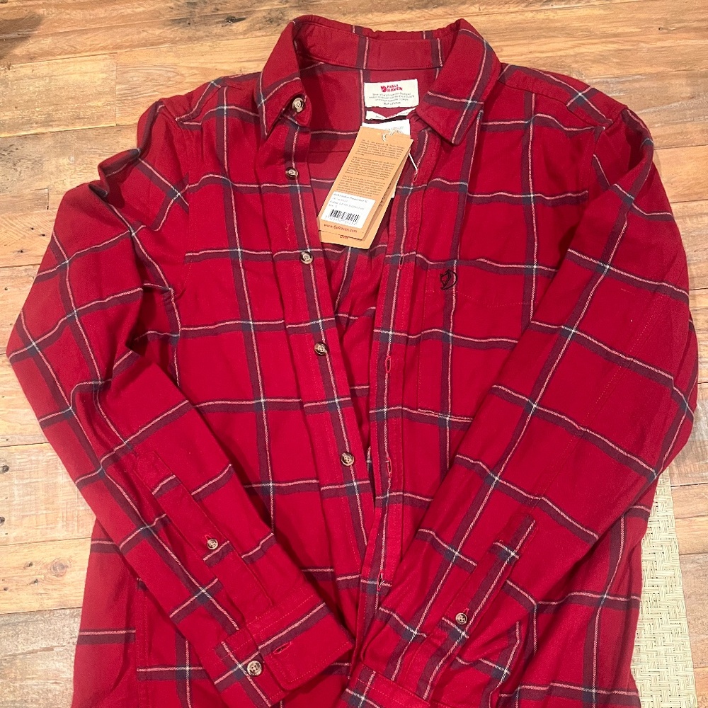 FJALLRAVEN Men's Ovik Comfort Flannel Shirt - Small